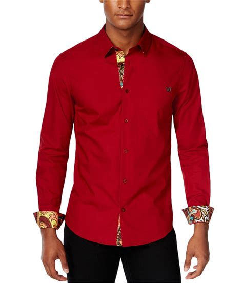 versace mens buttons|Versace button up.